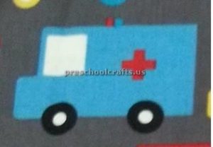 ambulance craft idea for preschool and kindergarten