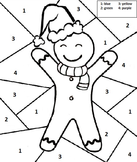 christmas cookies color free printable worksheets for preschool ...