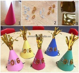 happy new year hat crafts for preschool and kindergarten
