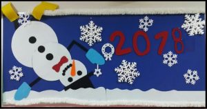 snowman christmas bulletin boards for preschool teachers
