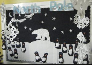 penquin winter kids bulletin boards