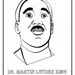 Dr Martin Luther King Day Coloring Page for Preschool Kindergarten