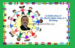 In Celebration fo Dr. Martin Luther King Day Bulletin Board Idea