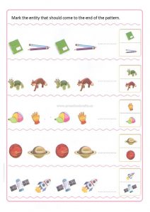 Pattern Kindergarten Pattern worksheet