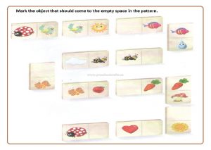 Preschool Pattern worksheet for kids