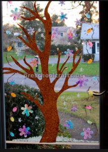 Winter Tree Craft ideas for preschoolers