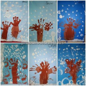 preschool craft idea for winter tree activities