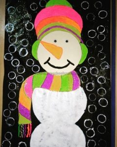snowman craft idea preschool and kindergarten