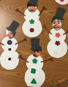 snowman craft ideas preschool and kindergarten