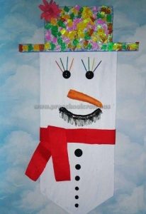 snowman craft ideas preschool -kindergarten