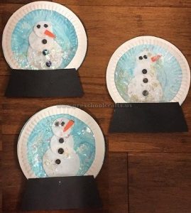 snowman paper plate craft ideas for preschool and kindergarten