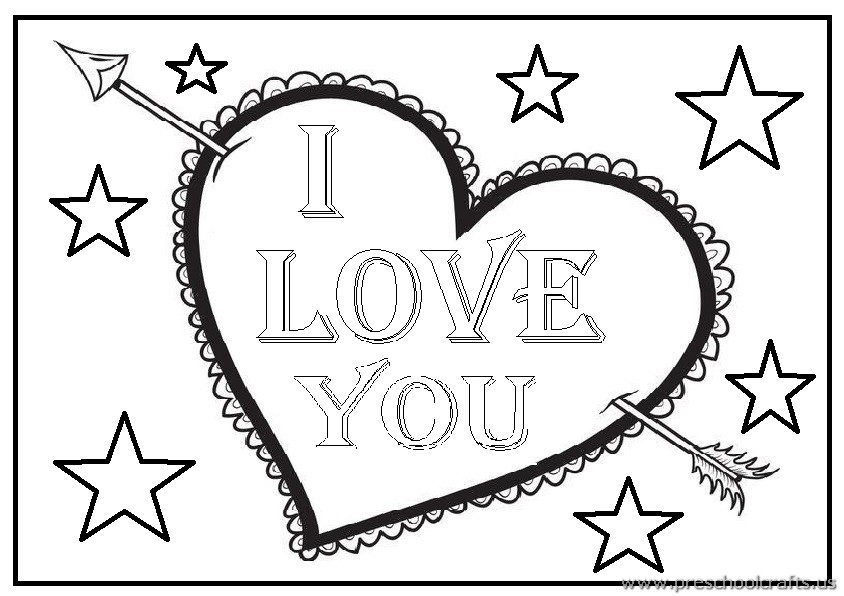 Happy Valentine's Day Coloring Pages - Preschool and ...
