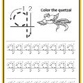 Lowercase letter q tracing worksheet for preschool, kindergarten, and 1st grade