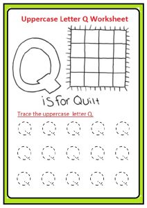 uppercase letter q worksheets free printable preschool