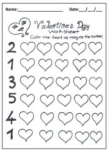 Valentine's Day Math Worksheet
