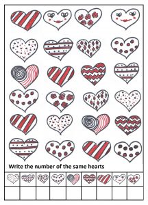 Valentine's Day Theme Math Worksheet