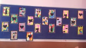 preschoolers paper tearing and shadow art crafts