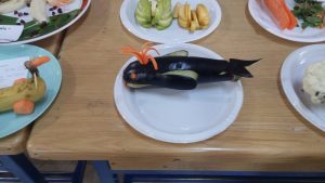 vegetables eggplant dolphin diy project for toddlers