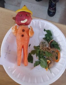 vegetables farmer art activity for little kids