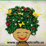 frida kahlo spring craft idea for preschool