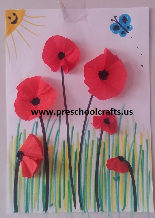 poppy spring themed craft ideas for preschool