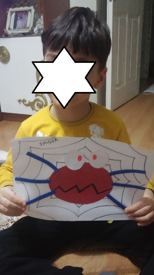 s is for spider craft idea for teach alphabet letters