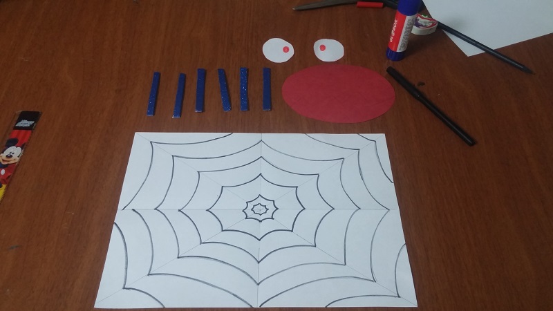 spider kids craft idea materials