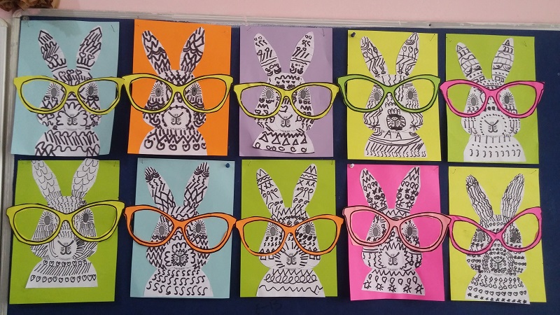 easy fun spectacled bunny craft idea for kids