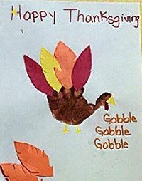 happy thanksgiving craft idea for preschool and kindergartener