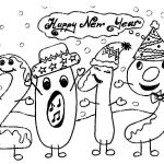Christmas Coloring Page for Preschool - Happy New Year Coloring Page for Kindergarten