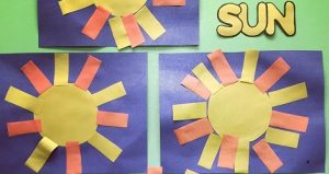 Sun craft idea preschool